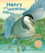 There is a commotion on the lake: 
he hops, he squawks, and worst 
of all, he can’t stand still! Will the 
young heron learn to stand still like 
his elders?